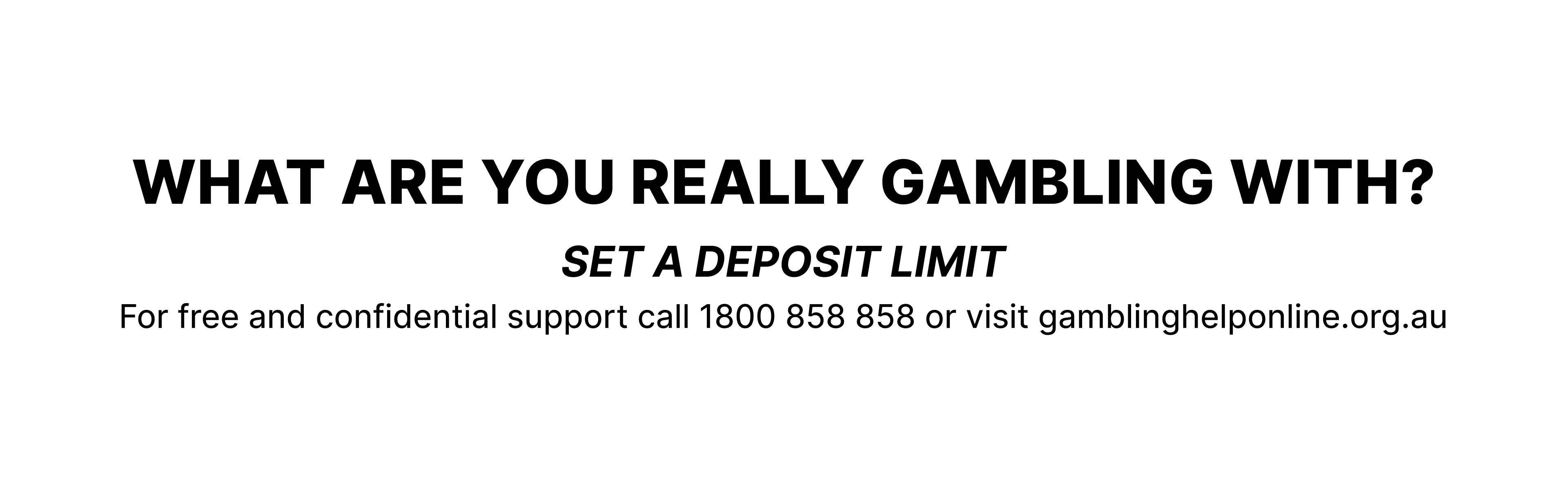 RESPONSIBLE GAMBLING